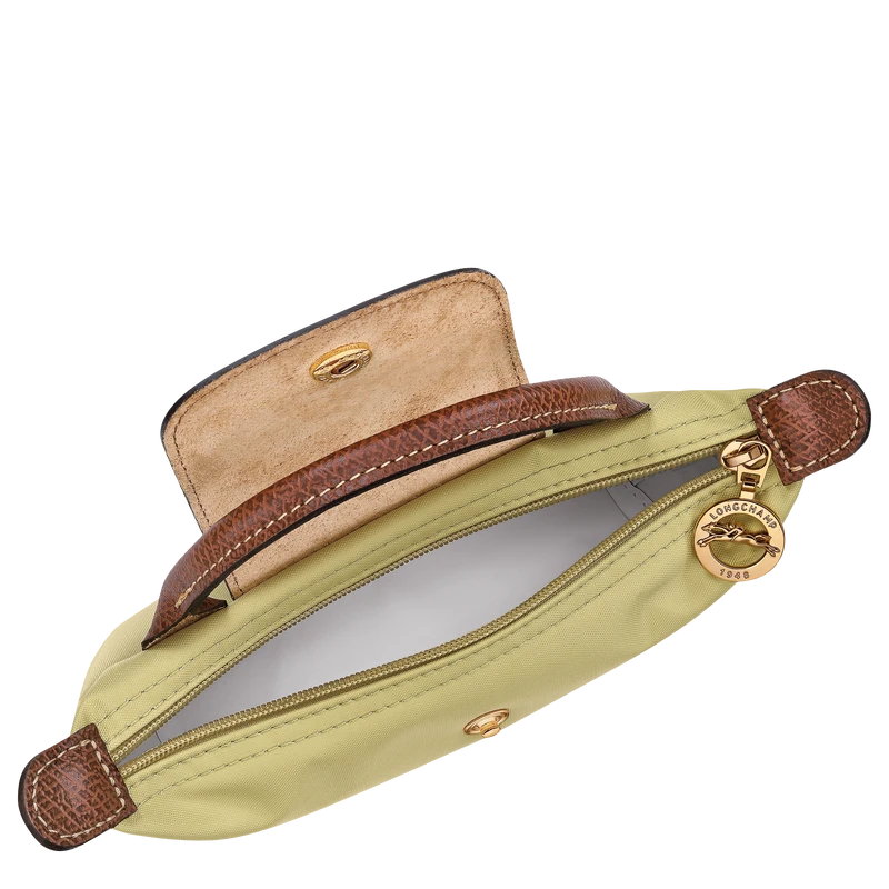 Le Pliage Original Pouch with handle Pistachio - Recycled canvas