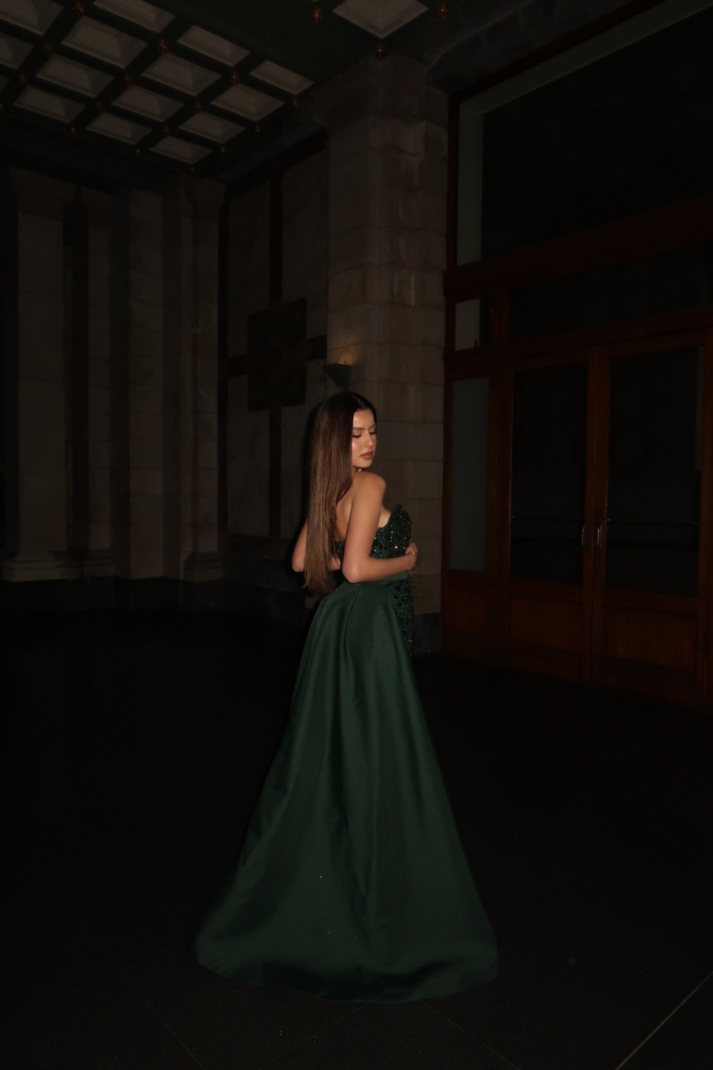 The Afra dress green