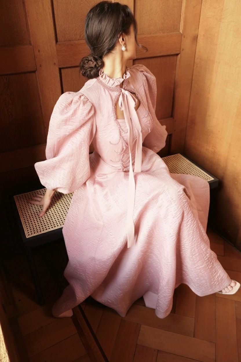 The Arabella dress soft pink