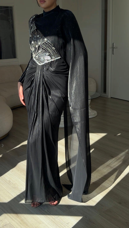 The Gül dress black