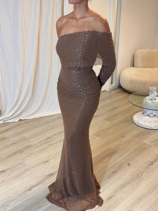 The Mayal dress caramel