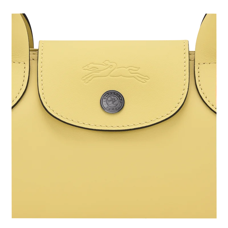 Le Pliage Xtra M Shoulder bag Lime - Leather