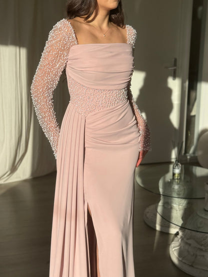 The Yara dress soft pink