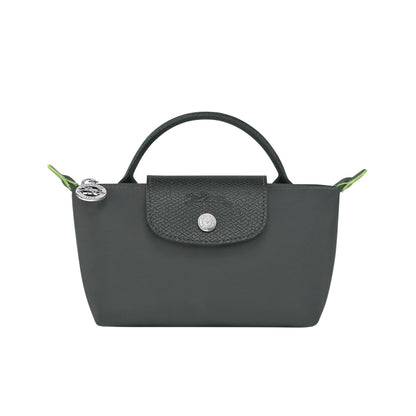 Le Pliage Original Pouch with handle Graphite Black - Recycled canvas
