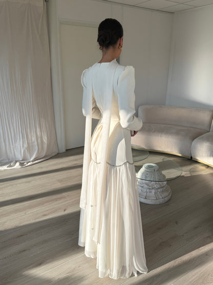The Amoza dress ivory