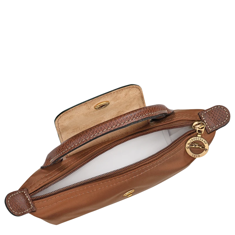 Le Pliage Original Pouch with handle Cognac - Recycled canvas