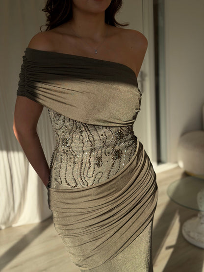 The Lirena dress green