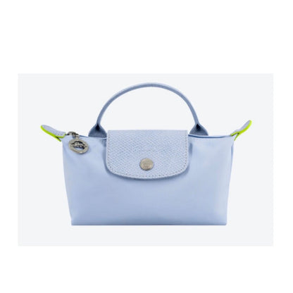 Le Pliage Original Pouch with handle Taro Purple - Recycled canvas