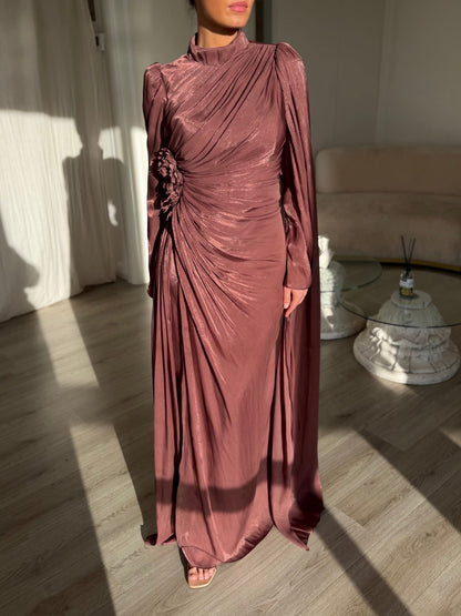 The Amira dress rosewood