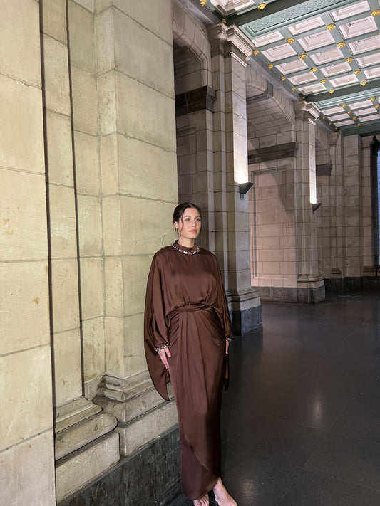 The Doa dress brown
