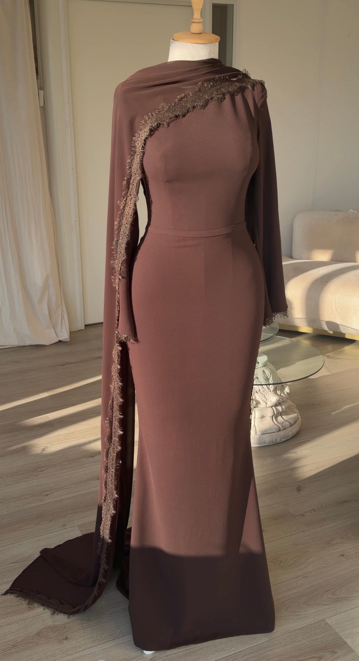 The Lamera dress brown