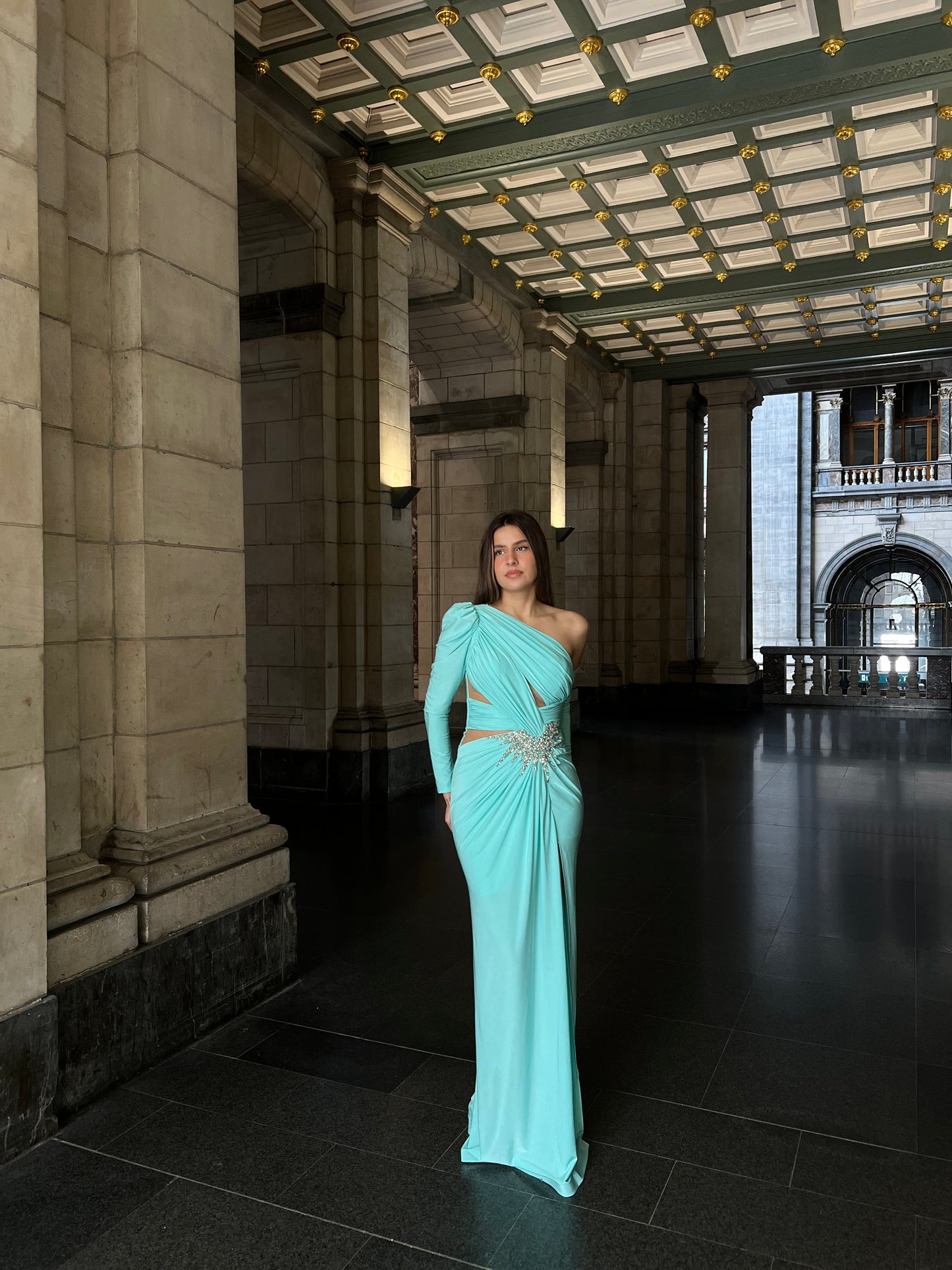 The Melissa dress mint blue