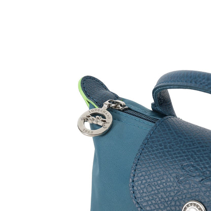 Le Pliage Original Pouch with handle Peacock Blue - Recycled canvas