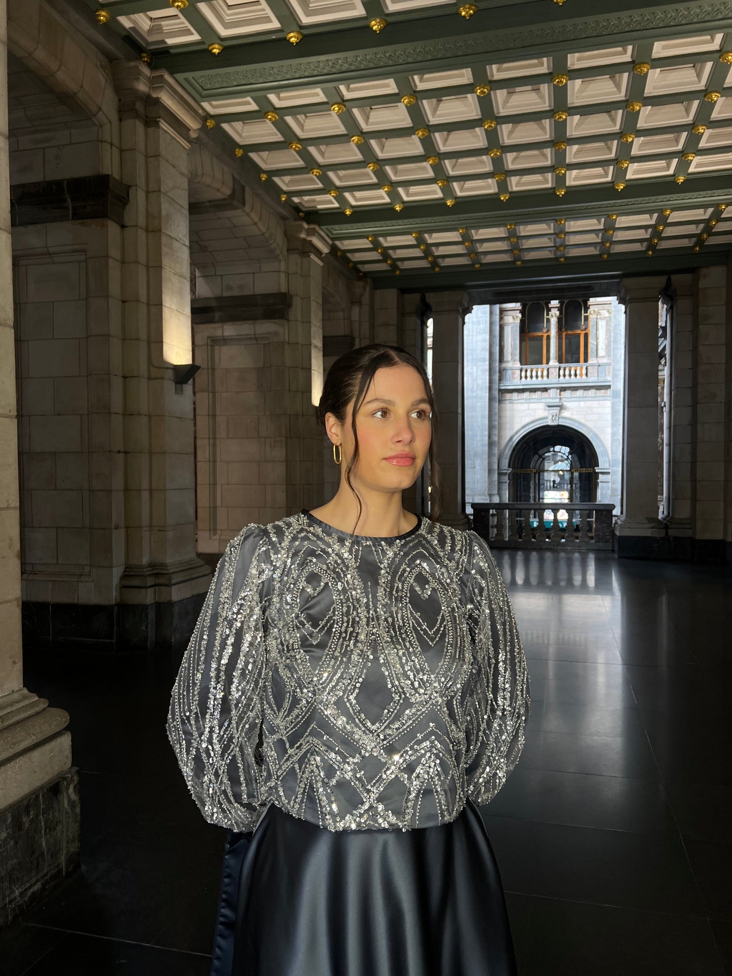 The Azeira two pieces set grey