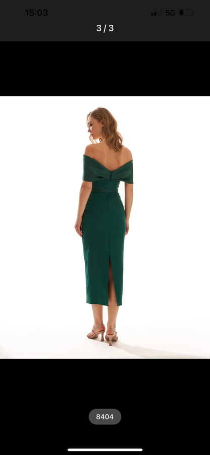 The Derin dress green