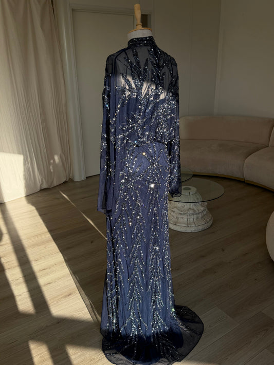 The Hamda dress navy blue