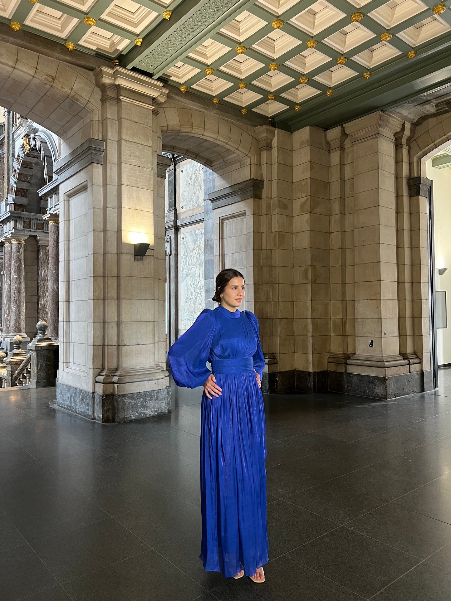 The Aylena dress blue