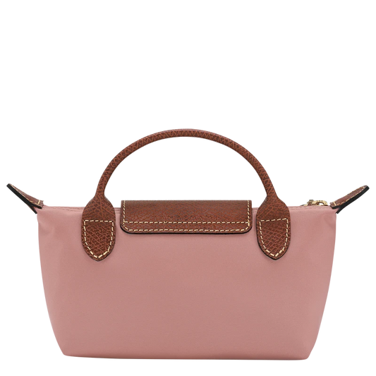 Le Pliage Original Pouch with handle Pink Tea - Recycled canvas