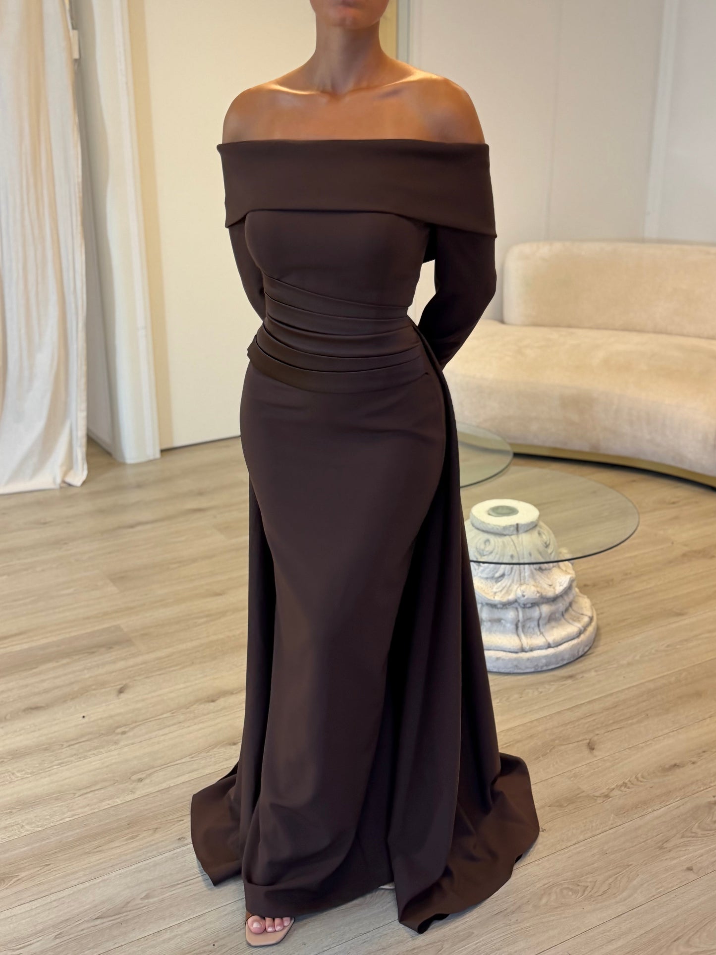 The Alara dress brown