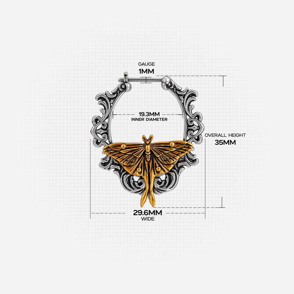 BAROQUE MOTH EARRINGS