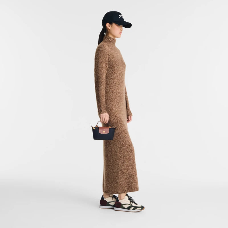 Le Pliage Original Pouch with handle Black - Recycled canvas