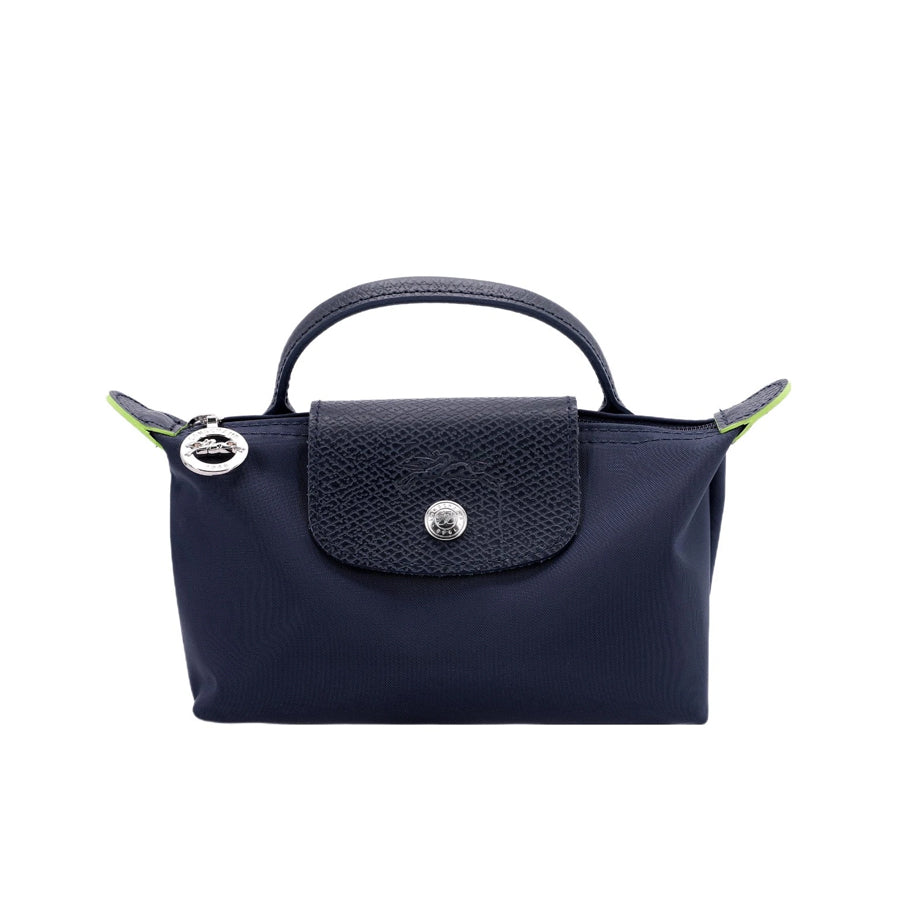 Le Pliage Original Pouch with handle Eco-Friendly Ocean Blue - Recycled canvas