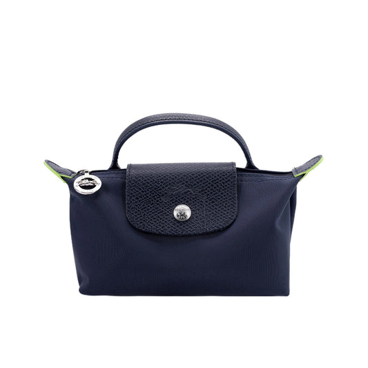 Le Pliage Original Pouch with handle Eco-Friendly Ocean Blue - Recycled canvas