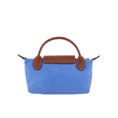 Le Pliage Original Pouch with handle Cobalt Blue - Recycled canvas