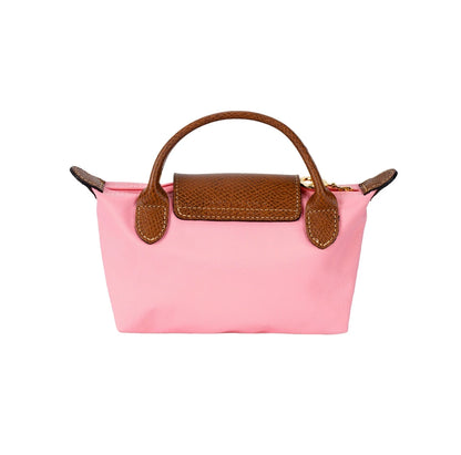 Le Pliage Original Pouch with handle Marshmallow Pink - Recycled canvas