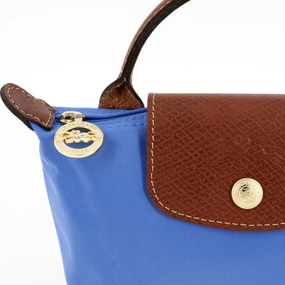 Le Pliage Original Pouch with handle Cobalt Blue - Recycled canvas