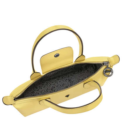 Le Pliage Xtra M Shoulder bag Lime - Leather
