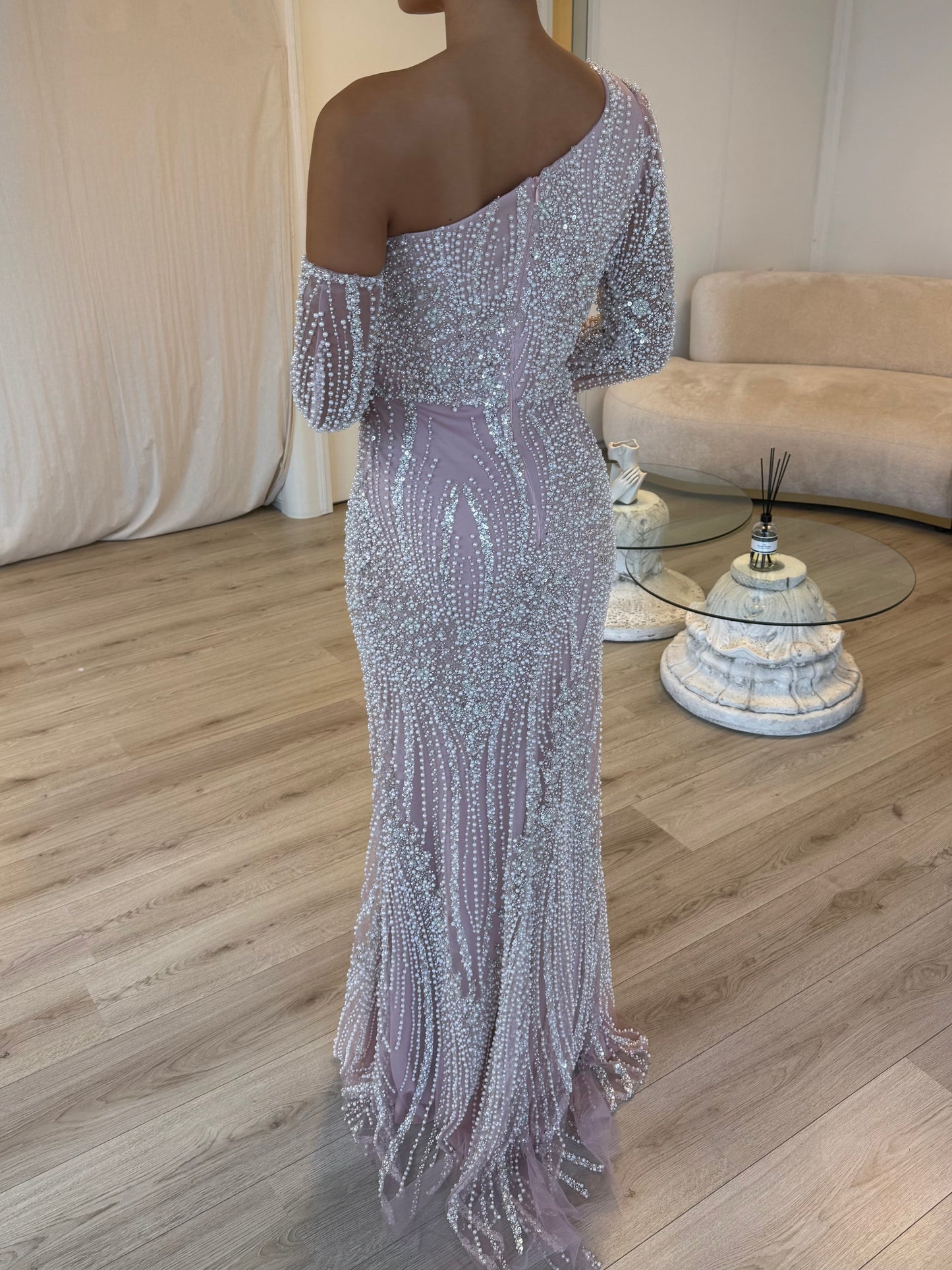 The Aysima dress soft pink