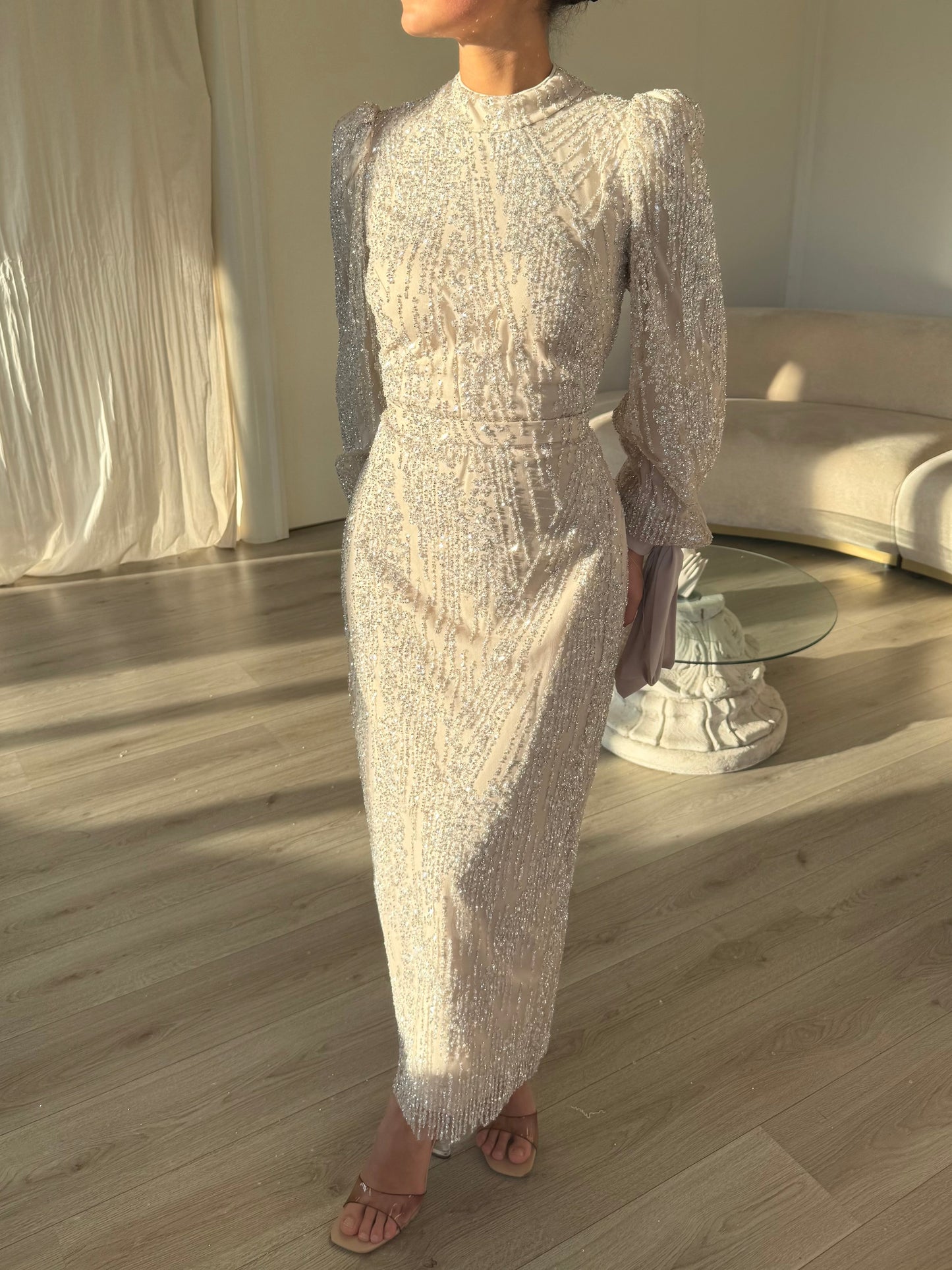 The Aicha dress beige