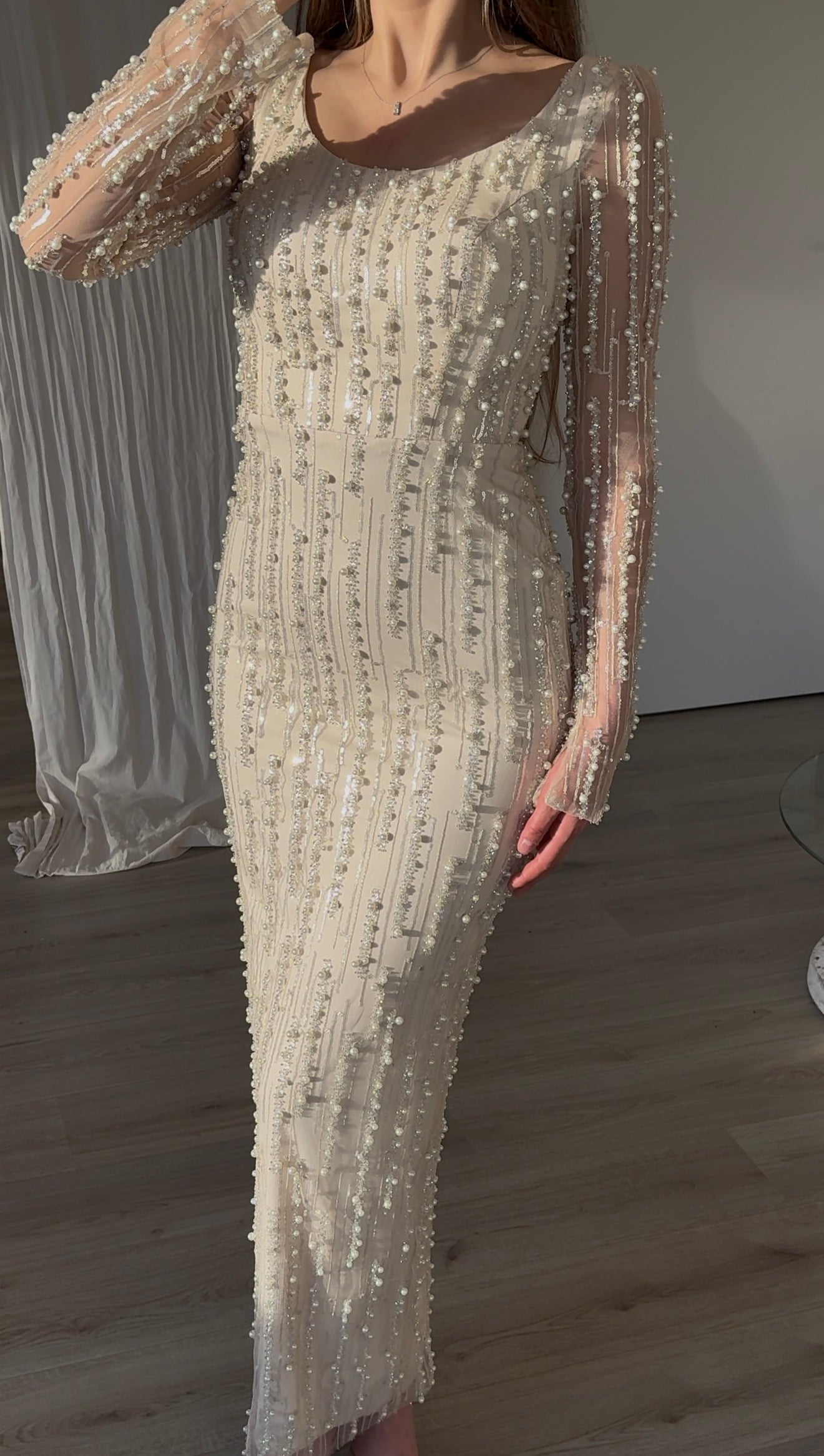 The Amasa dress beige