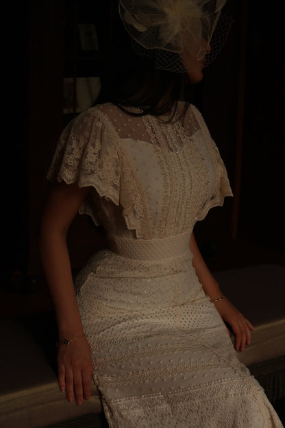 The Rosalina dress ivory
