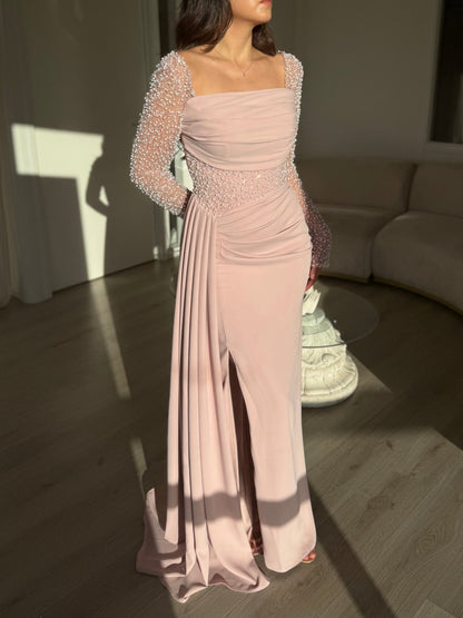 The Yara dress soft pink
