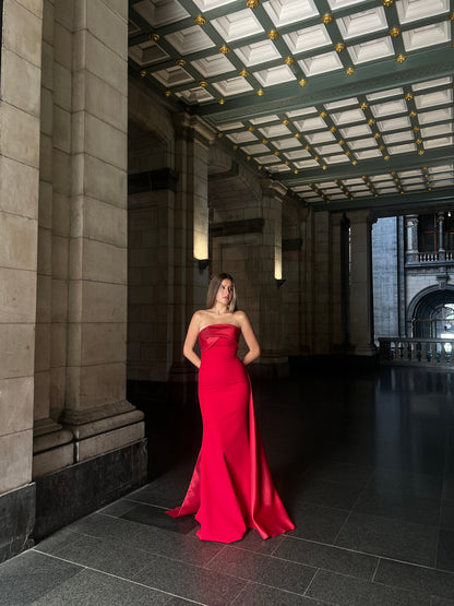 The Melina dress red