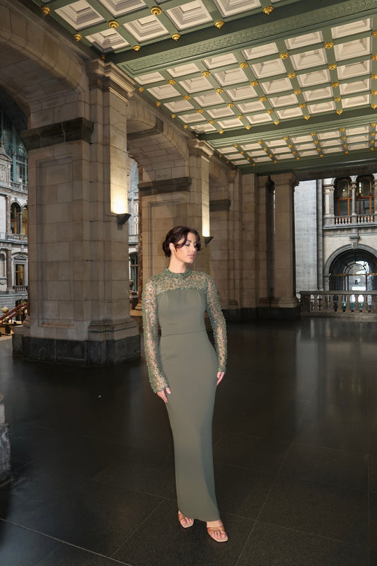 The Darla dress khaki
