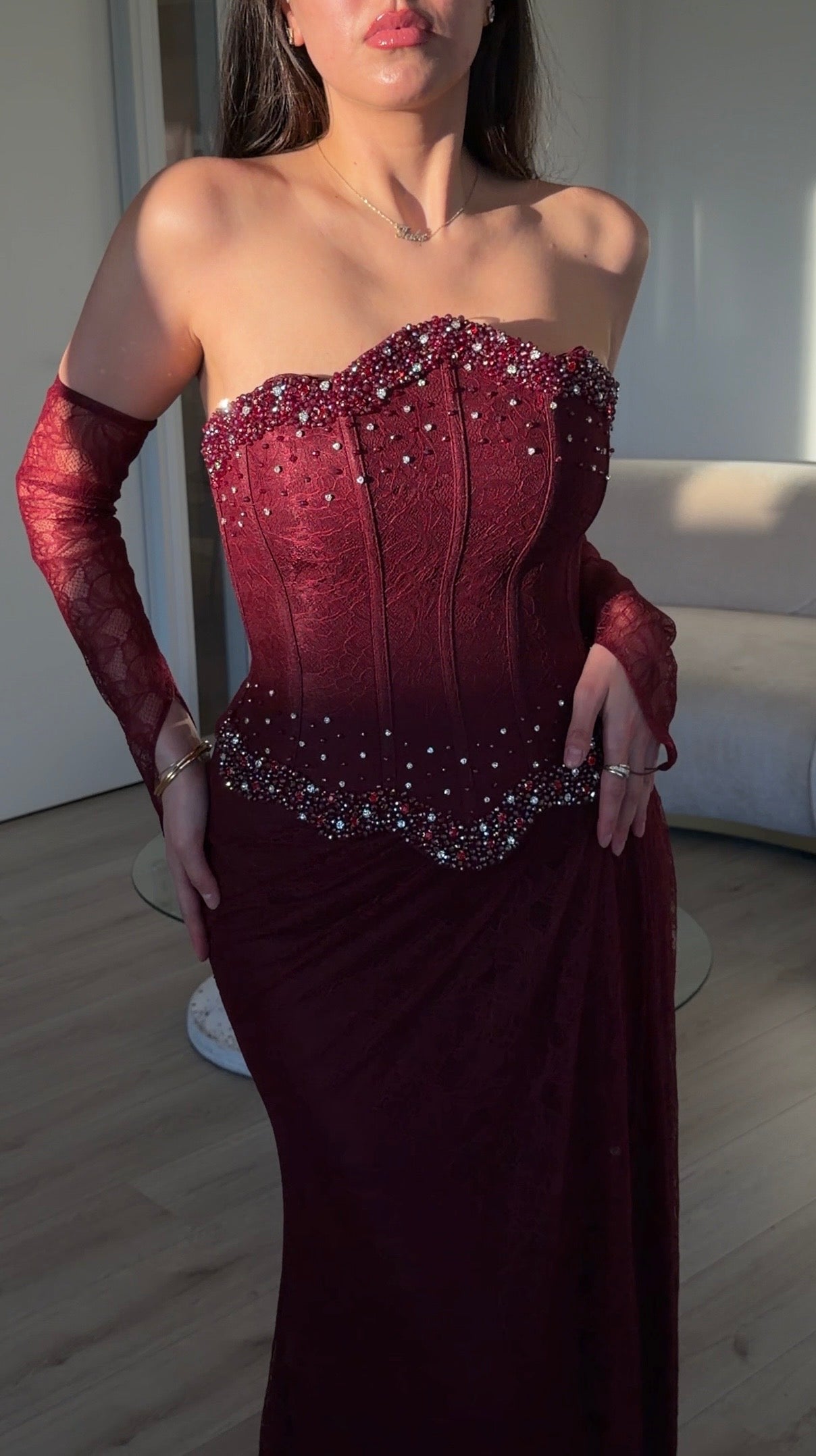 The Birsen dress plum