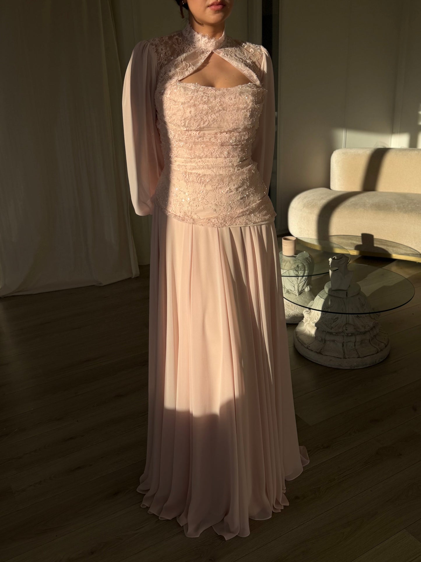 The Lovira dress soft pink
