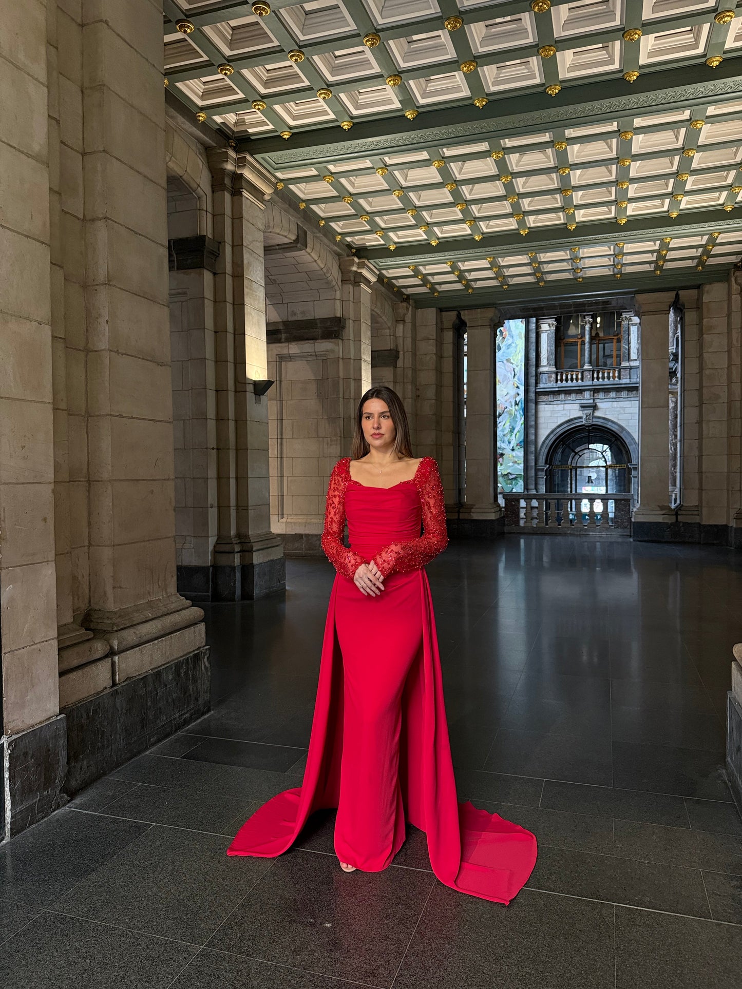 The Asena dress red