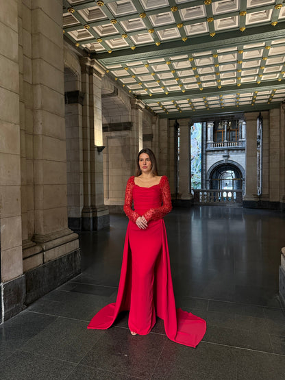 The Asena dress red