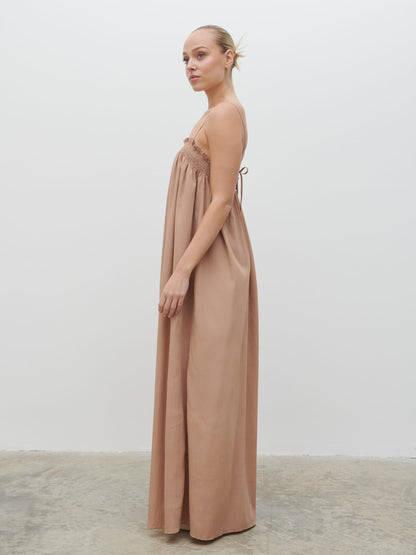 Ada Maxi Dress - Biscuit