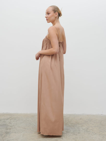 Ada Maxi Dress - Biscuit