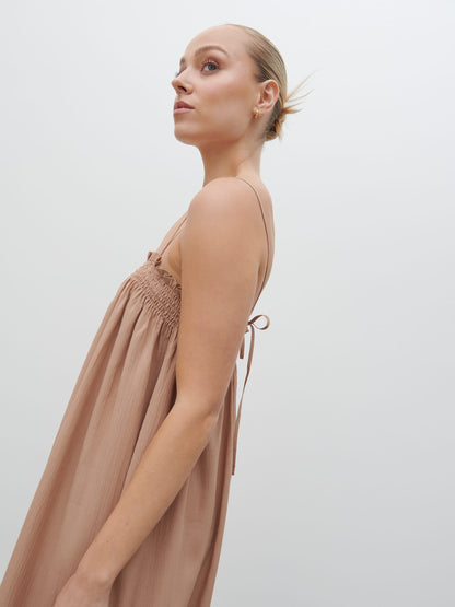 Ada Maxi Dress - Biscuit