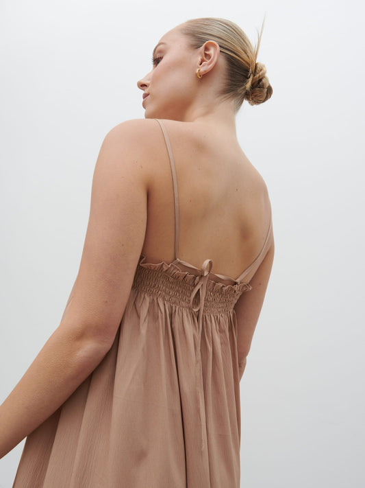 Ada Maxi Dress - Biscuit