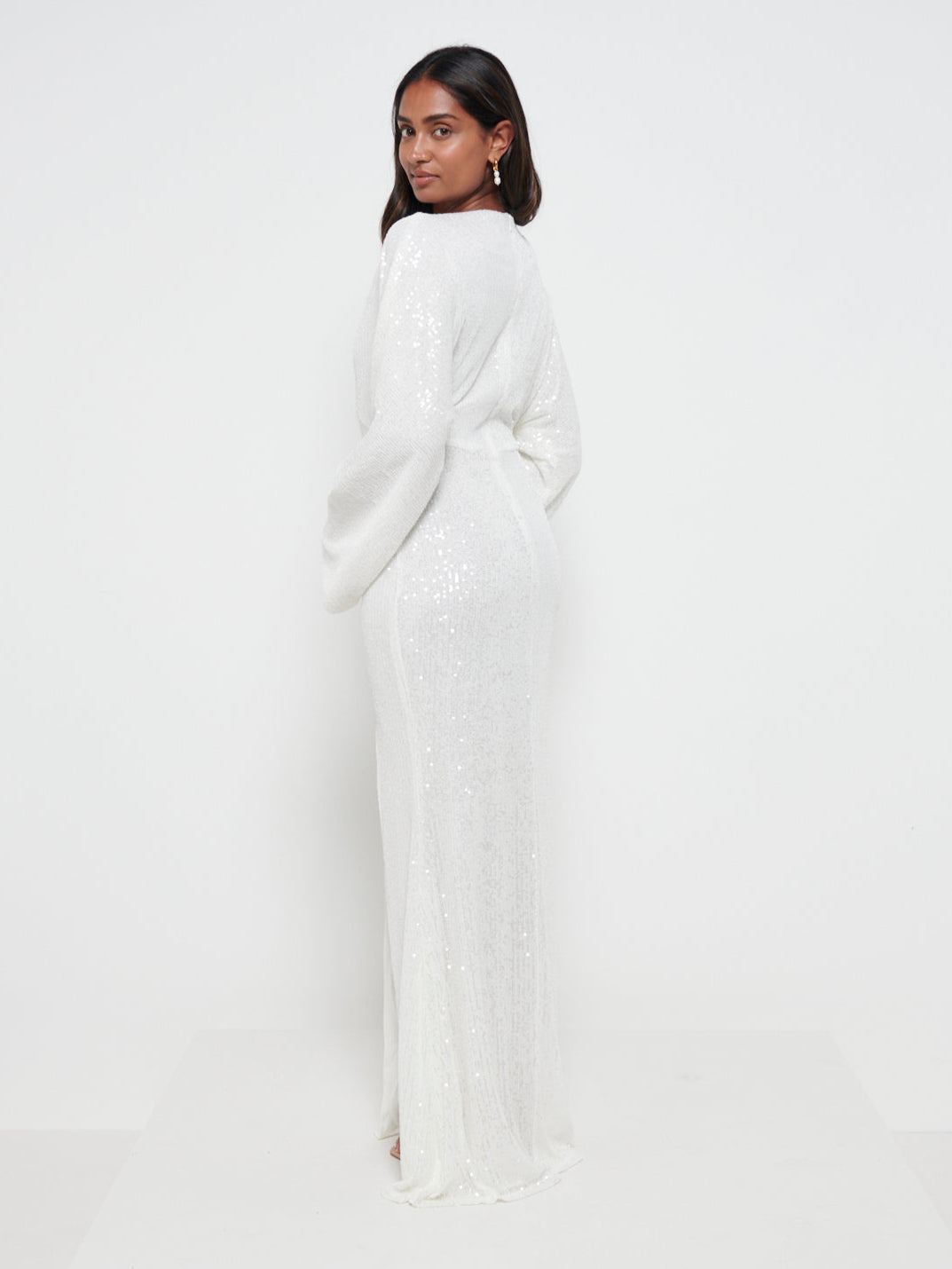Alexis Sequin Maxi Dress - Ivory