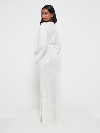 Alexis Sequin Maxi Dress - Ivory