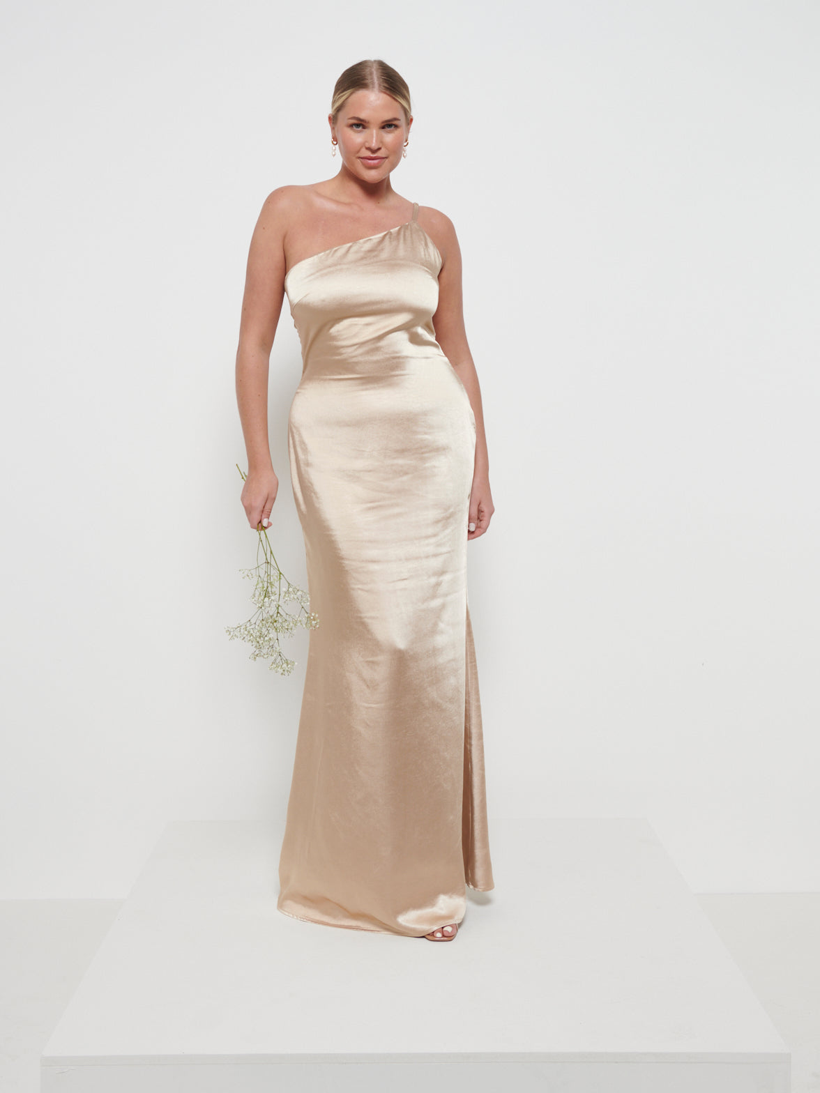 Amelia Maxi Bridesmaid Dress - Matte Bronze