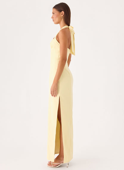 Analeah Maxi Dress - Baby Yellow